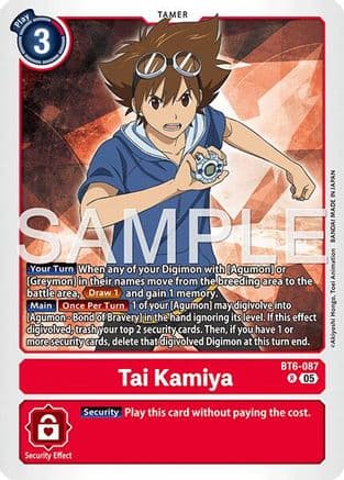Tai Kamiya - BT6-087 (Reprint) — Advanced Booster Digimon Generation