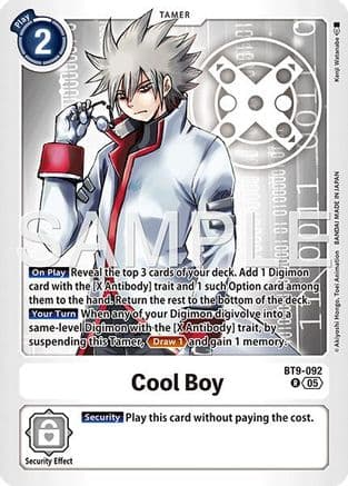 Cool Boy - BT9-092 (Reprint) — Advanced Booster Digimon Generation