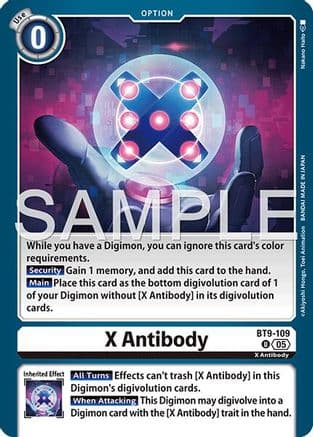 X Antibody (Reprint) — Advanced Booster Digimon Generation