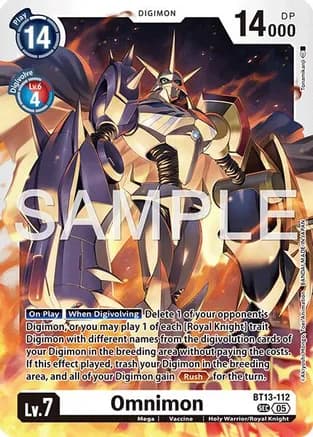 Omnimon - BT13-112 (Reprint) — Advanced Booster Digimon Generation