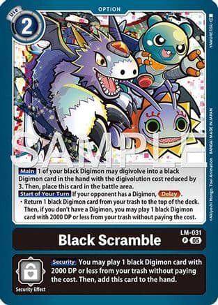Black Scramble (Reprint) — Advanced Booster Digimon Generation