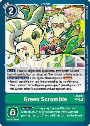 Green Scramble (Reprint) — Advanced Booster Digimon Generation