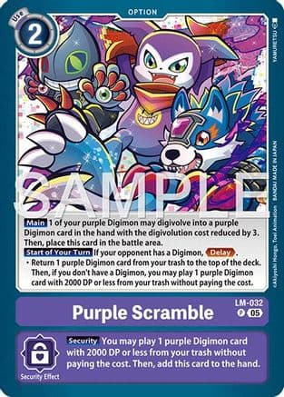 Purple Scramble (Reprint) — Advanced Booster Digimon Generation
