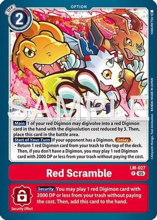 Red Scramble (Reprint) — Advanced Booster Digimon Generation