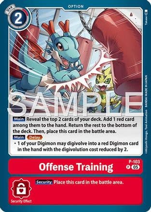Offense Training (Reprint) — Advanced Booster Digimon Generation