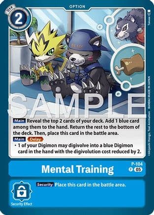 Mental Training (Reprint) — Advanced Booster Digimon Generation