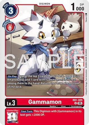 Gammamon - RB1-005 (Reprint) — Advanced Booster Digimon Generation