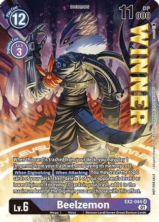 Beelzemon (Beelzemon Cup Store Winner) — Digimon Card Game card