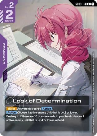 Look of Determination (Newtype Challenge 2026 Mission 2) — Gundam Promotional Cards