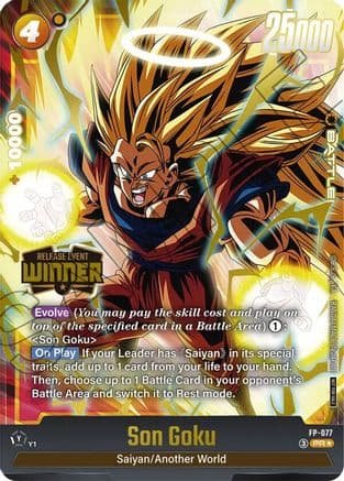Son Goku - FP-077 (Release Event Winner) — Fusion World Promotion Cards and Packs