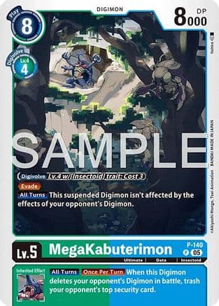 MegaKabuterimon P-140 (Reprint) — Advanced Booster Digimon Generation