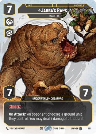Jabba's Rancor - Snack Time! (Prestige Foil) — A Lawless Time