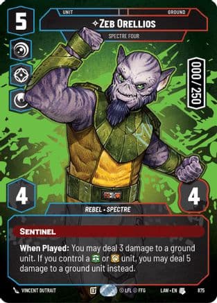 Zeb Orellios - Spectre Four (Serialized) — A Lawless Time