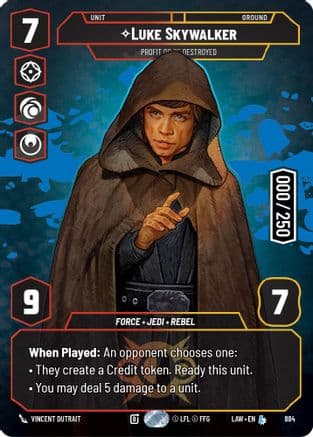 Luke Skywalker - Profit or Be Destroyed (Serialized)