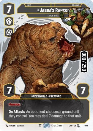 Jabba's Rancor - Snack Time! (Serialized) — A Lawless Time