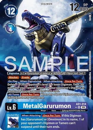 MetalGarurumon (Alternate Art) — Advanced Booster Digimon Generation