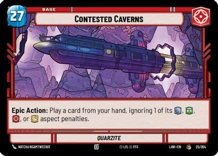 Contested Caverns // Shield — A Lawless Time Star Wars: Unlimited card by Raito Mastreolini