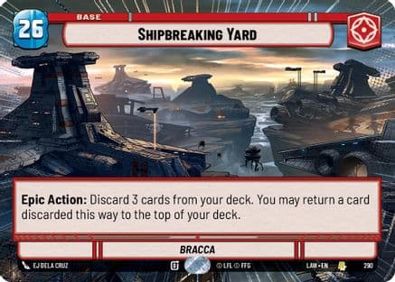 Shipbreaking Yard (Hyperspace) — A Lawless Time Star Wars: Unlimited card by EJ Dela Cruz