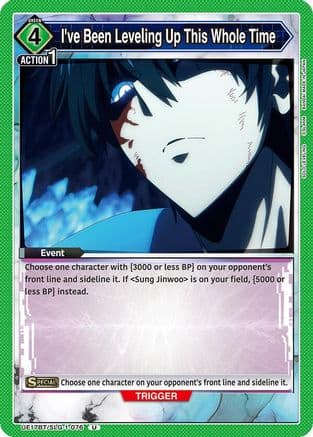 I've Been Leveling Up This Whole Time — UE17BT: SOLO LEVELING