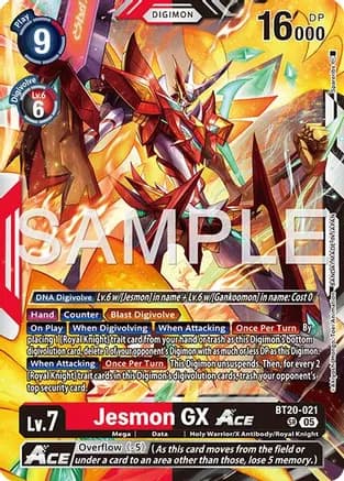 Jesmon GX ACE (Reprint) — Advanced Booster Digimon Generation