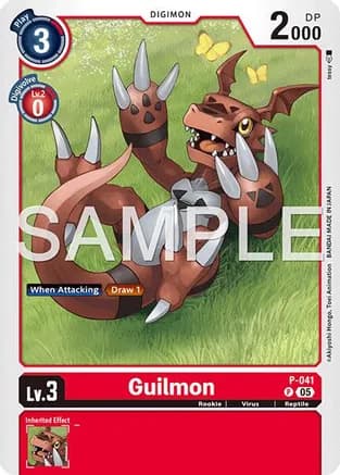 Guilmon - P-041 (Reprint) — Advanced Booster Digimon Generation
