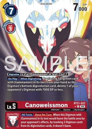 Canoweissmon (Alternate Art) — Advanced Booster Digimon Generation