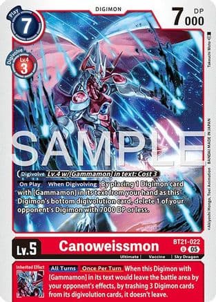 Canoweissmon (Reprint) — Advanced Booster Digimon Generation