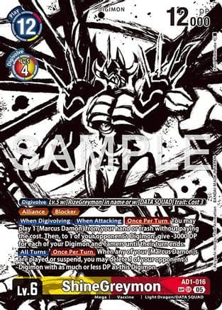 ShineGreymon - AD1-016 (SP) — Advanced Booster Digimon Generation