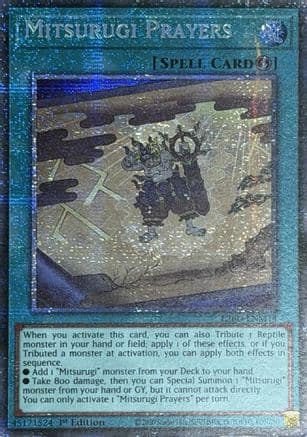 Mitsurugi Prayers (Starlight Rare) — Yu-Gi-Oh! card