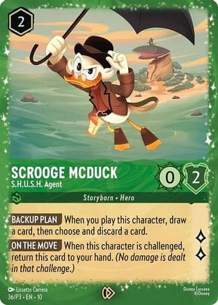 Scrooge McDuck - S.H.U.S.H. Agent — Disney Lorcana Promo Cards