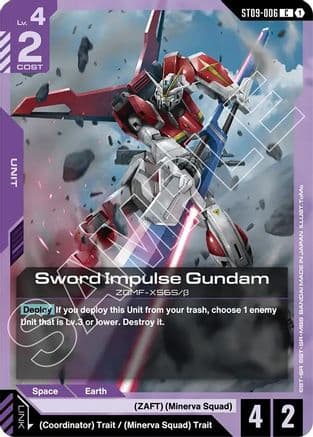 Sword Impulse Gundam — Starter Deck 09: Destiny Ignition