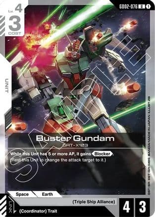 Buster Gundam — Starter Deck 09: Destiny Ignition
