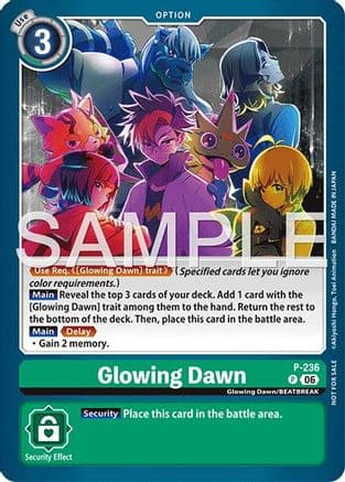 Glowing Dawn (Store Tournament 2026 Vol. 2 Participation Pack) — Digimon Promotion Cards