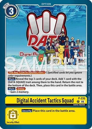 Digital Accident Tactics Squad (Store Tournament 2026 Vol. 2 Participation Pack) — Digimon Promotion Cards