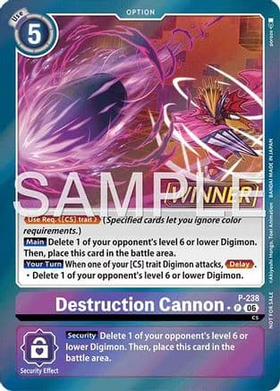 Destruction Cannon (Store Tournament 2026 Vol. 2 Winner Pack) — Digimon Promotion Cards