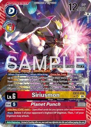 Siriusmon // Planet Punch (Alternate Art) — Digital World Shambala