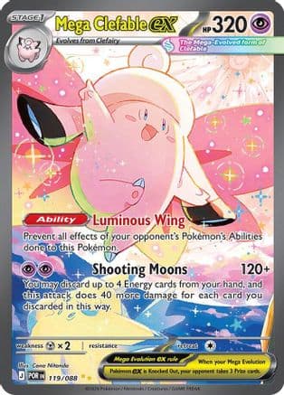 Mega Clefable ex - 119/088 — Pokémon TCG card