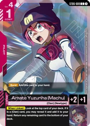 Amate Yuzuriha (Machu) (World Championship Regionals 26-27 Season 1) — Gundam Promotional Cards