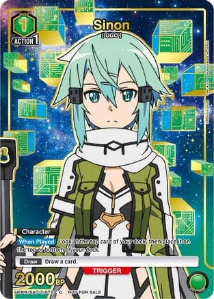Sinon (072) (Gold) — Union Arena Promotion Cards