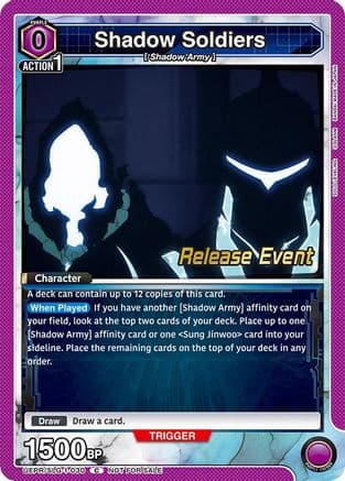Shadow Soldiers — UE17BT: SOLO LEVELING Release Event Cards