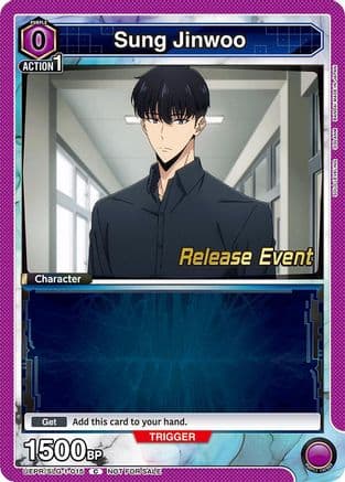 Sung Jinwoo (015) — UE17BT: SOLO LEVELING Release Event Cards