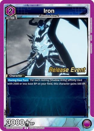 Iron — UE17BT: SOLO LEVELING Release Event Cards