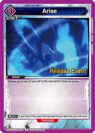 Arise — UE17BT: SOLO LEVELING Release Event Cards