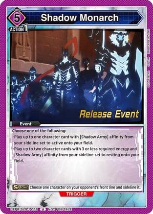 Shadow Monarch — UE17BT: SOLO LEVELING Release Event Cards