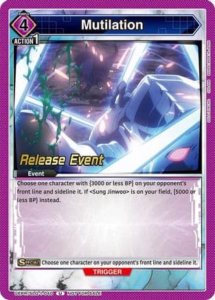 Mutilation — UE17BT: SOLO LEVELING Release Event Cards