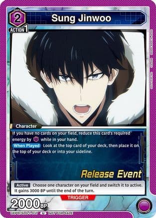 Sung Jinwoo (017) — UE17BT: SOLO LEVELING Release Event Cards