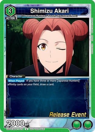 Shimizu Akari — UE17BT: SOLO LEVELING Release Event Cards