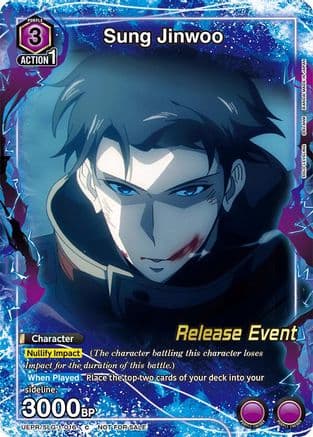 Sung Jinwoo (016) (Release Event Participation) — UE17BT: SOLO LEVELING Release Event Cards