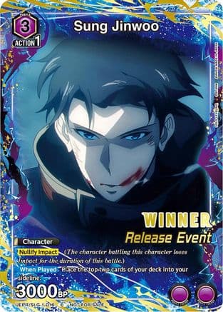 Sung Jinwoo (016) (Release Event Winner) — UE17BT: SOLO LEVELING Release Event Cards