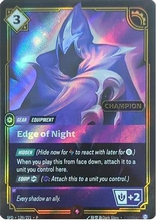 Edge of Night (Champion) — Riftbound Organized Play Promotional Cards
